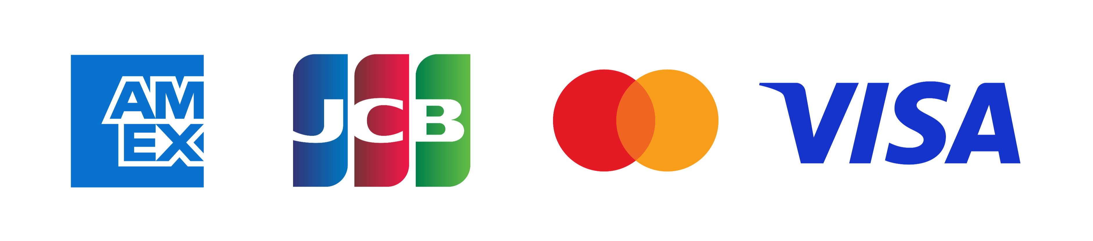 Accepted payment methods: Visa, Mastercard, American Express, JCB