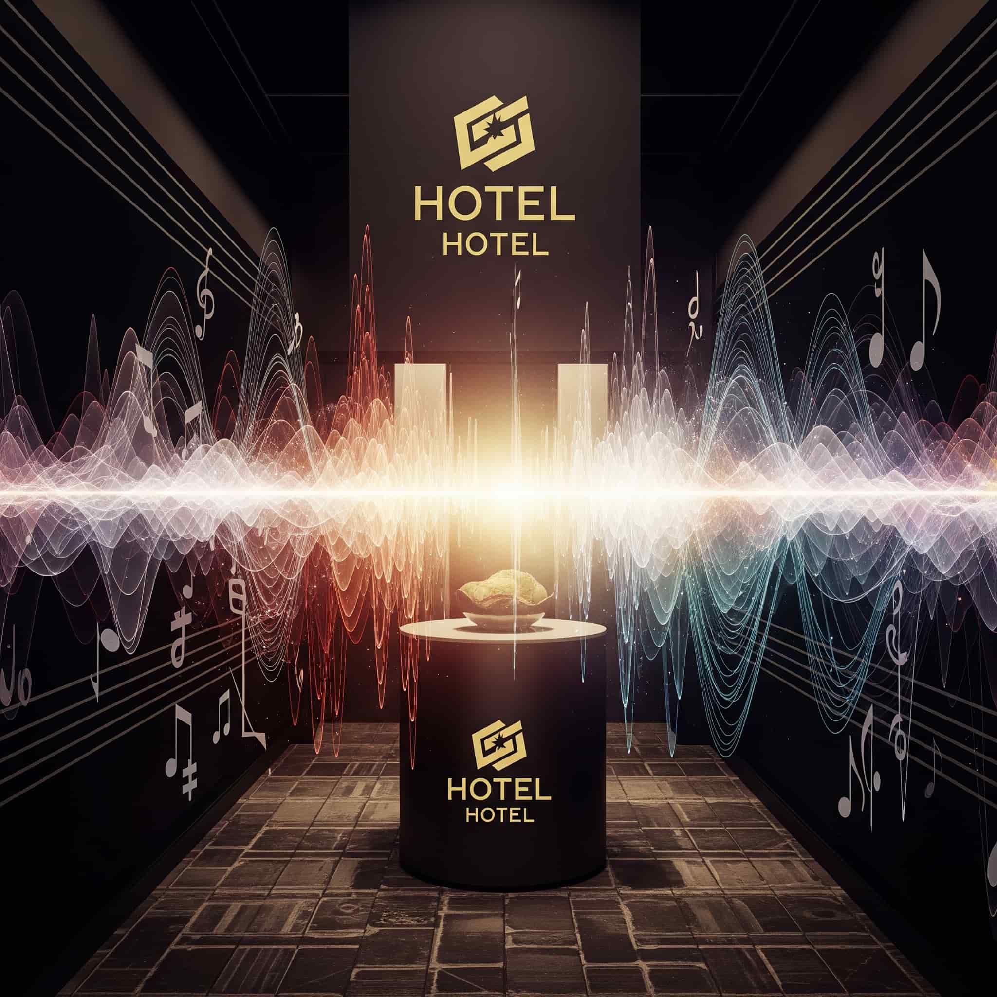Illustrazione dell'identità di brand di un hotel attraverso la musica