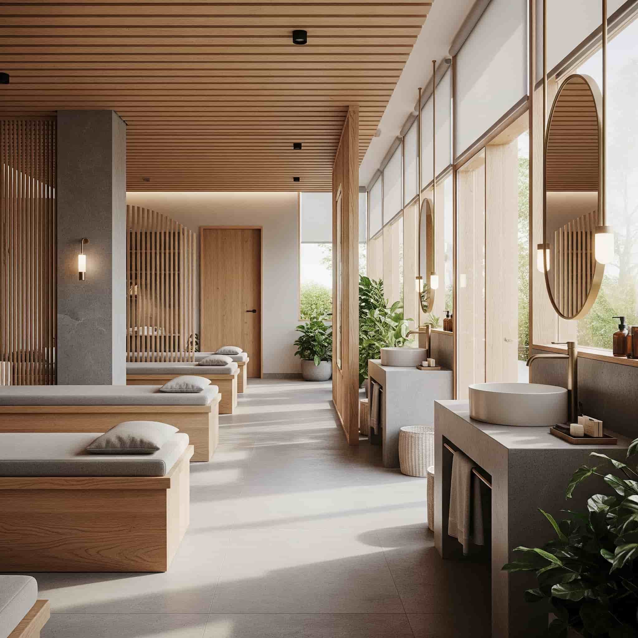 Atmosfera rilassante di una SPA con musica di sottofondo