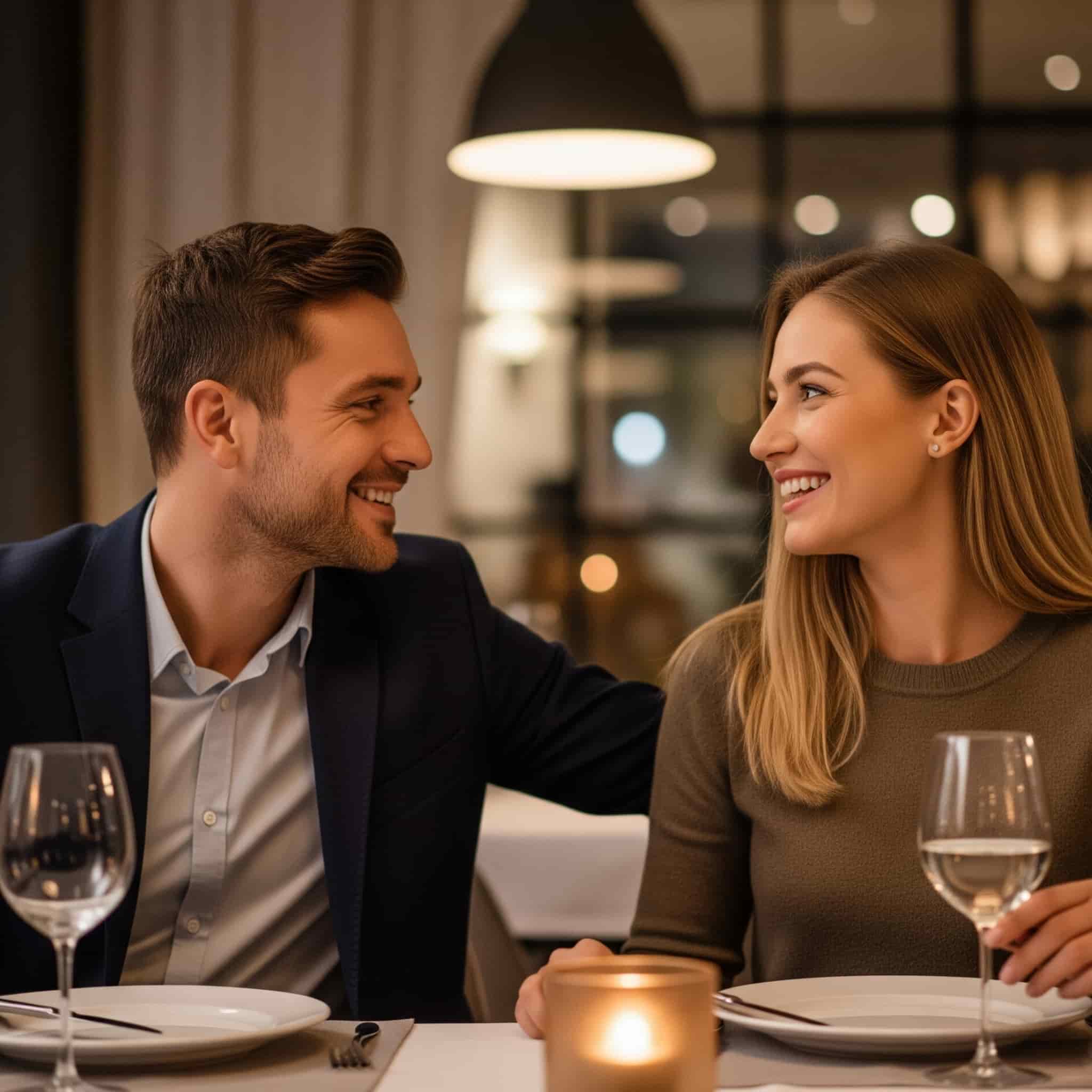 Cliente soddisfatto in un ristorante dall'atmosfera piacevole